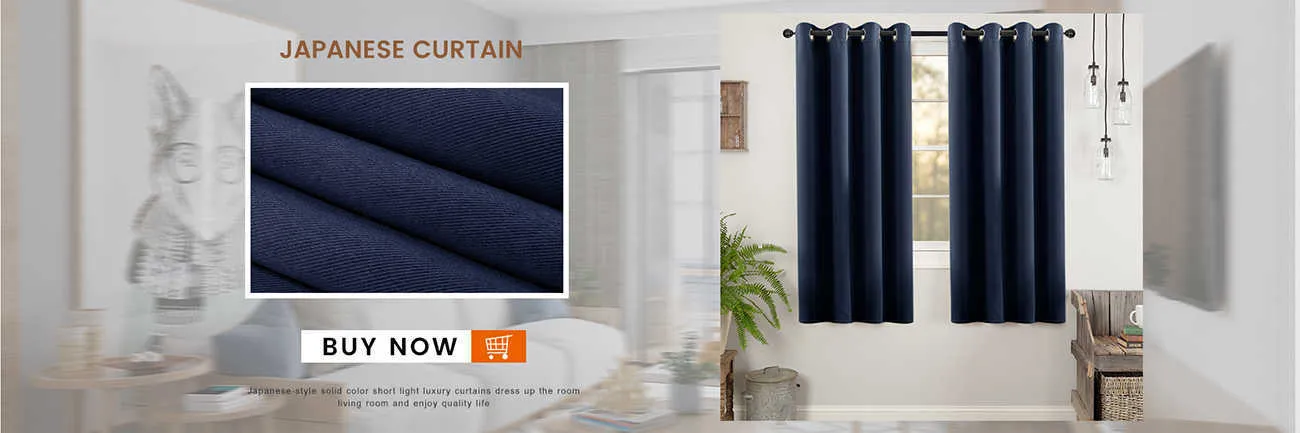 Cortinas Cortas Opacas Para Dormitorio, Sala De Estar, Tratamientos De  Cortinas Para Ventana, Persianas, Cocina, Pequeñas Cortinas De Decoración  Para El Hogar De Color Sólido 210712 De 7,88 €