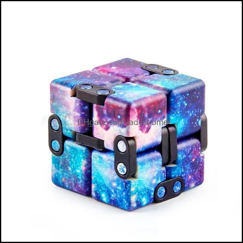 Starry sky decompression cube set Party Favor adult children designer black white colorful cubes decompressions vent toys HWD7749
