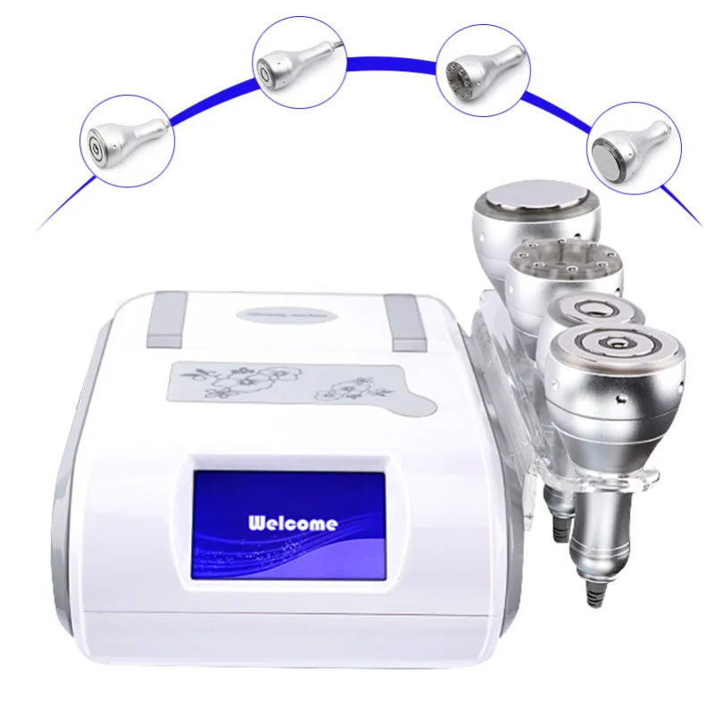 Puissante cavitation photonique LED 40K + réduction de la cellulite par vortex sous vide 7 polaires RF + perte de poids du corps des yeux du visage Rf en forme de S amincissant la machine de combustion des graisses de beauté