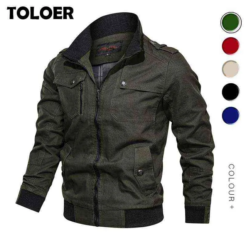 Casual Bomberjack Mannen 2021 Lente Herfst Leger Militaire Tactische Jassen Mens Jassen Mannelijke Bovenkleding Windbreaker Merk Kleding Y1109