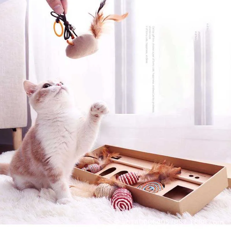 Funny Stick Cat Toy Set Products For Interactive Funny Cat Paw Toy