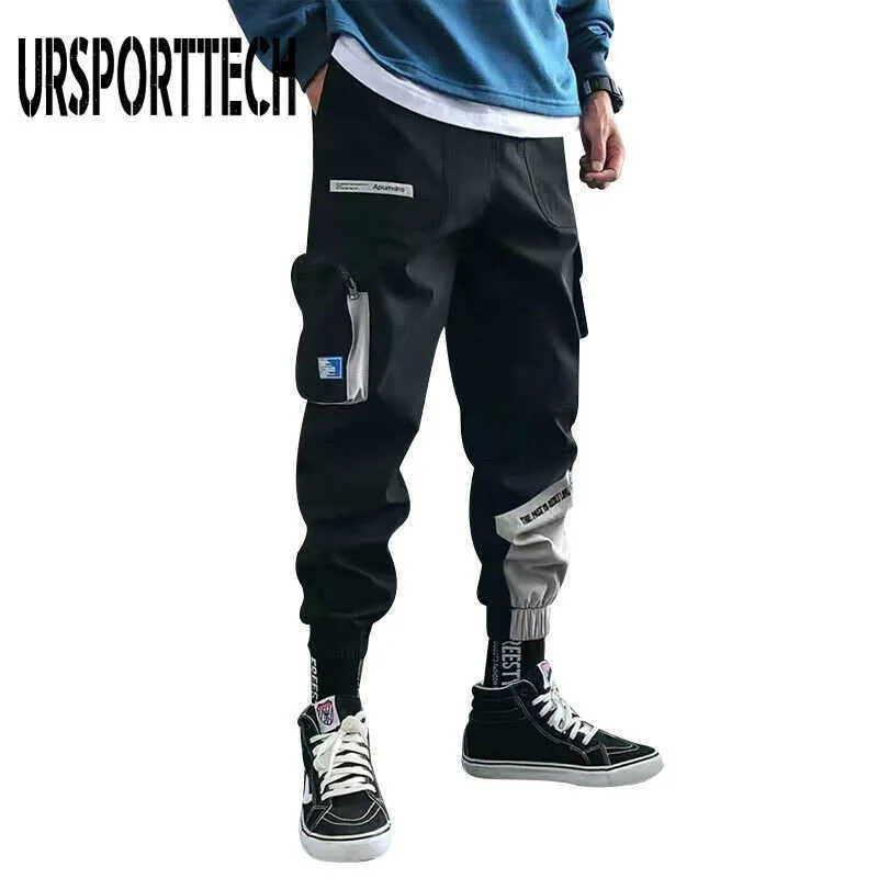 Streetwear Hip Hop Joggers Men Cargo Pants Autumn Winter Men Casual Pants Fashion Multi Pockets Trousers Plus Size 3XL 210528