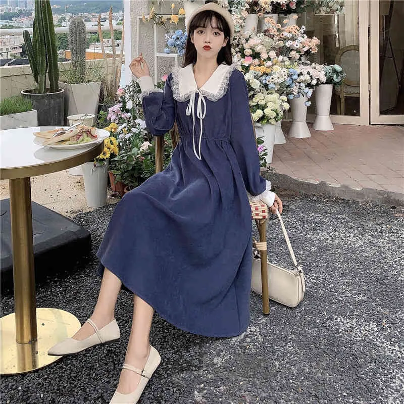 Vintage Black Lace Dress With Peter Pan Collar And Cap Sleeves  Elegant  Long Sleeve A Line Dress For Women Ages 18 35 From Luo04, $21.54 In Bulk |  DHgate.Com
