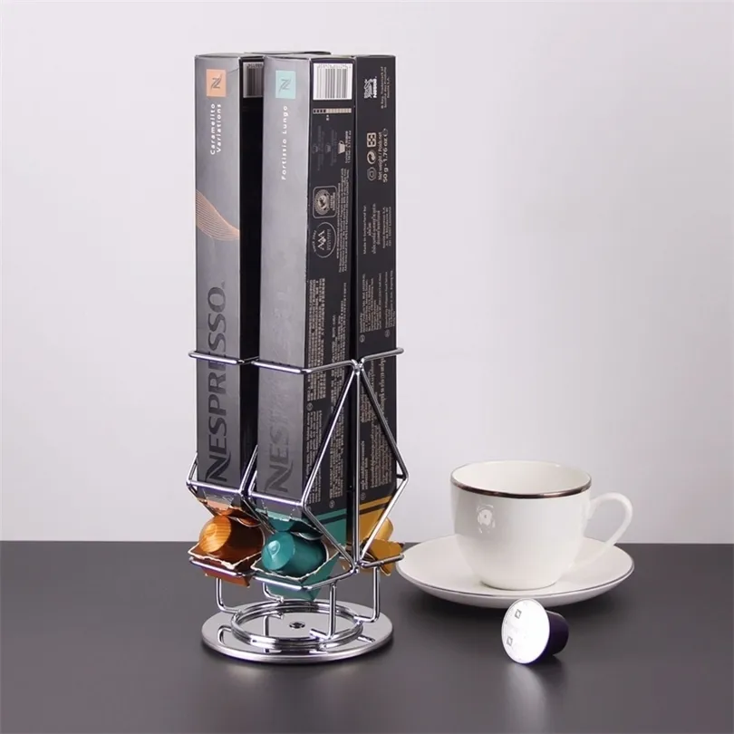 Nespresso Coffee Capsules Holder Stand Dispensing Tower Soporte Capsulas  Nespresso Pods Mini Storage Shelves 211102 From Deng10, $16.59