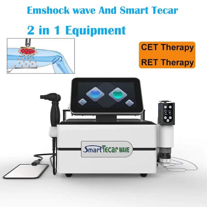 3 w 1 Terapia fizykoterapia Machie Cet Ret Tecartherapy 200MJ Shockwave Fizjoterapia i stymulują mięśnie EMS