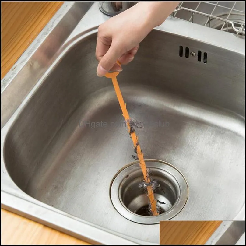 Kitchen plumbing dredge hook sewer hair hair cleaner sink toilet plug cleaning hook 1PC Kitchen Sink Cleaning Hook Sewer