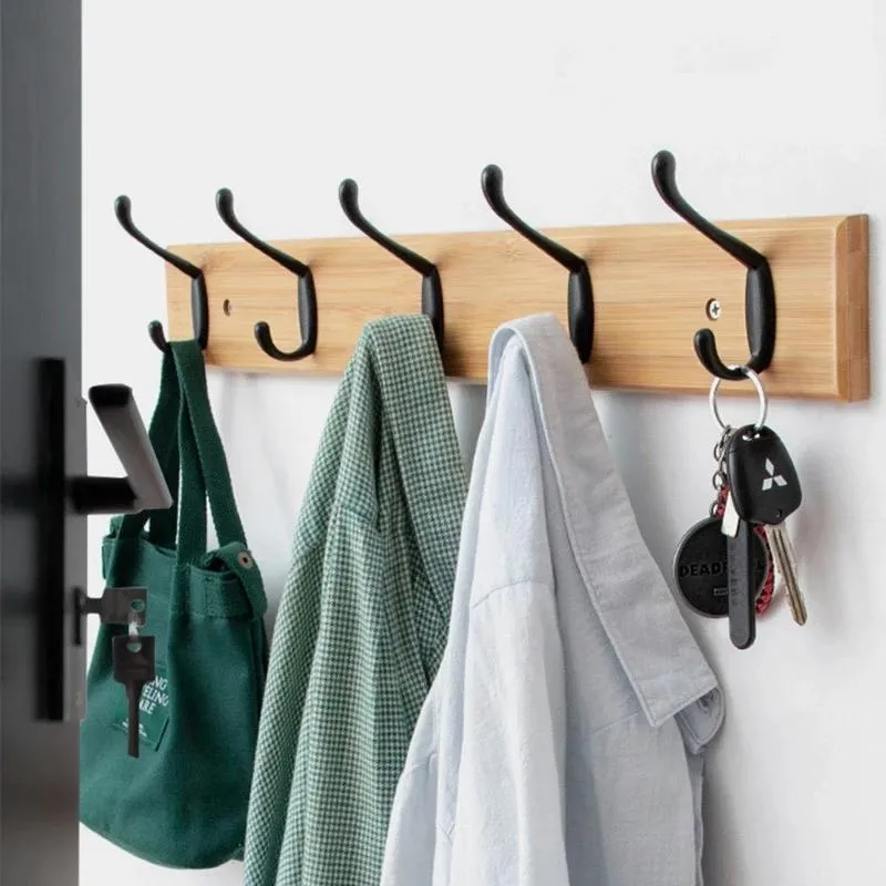 Clothing & Wardrobe Storage Nordic Fashion Style Bedroom Furniture Coat Rack Clothes Hanger Hooks Living Room Closet Wooden Hat Racks Wall H