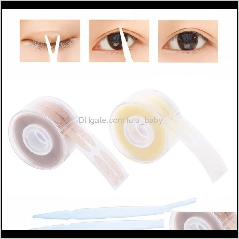 600pcs eye lift strips double eyelid tape clear gray eyelid stripe big eyes invisible double fold eyelid sticker makeup tool