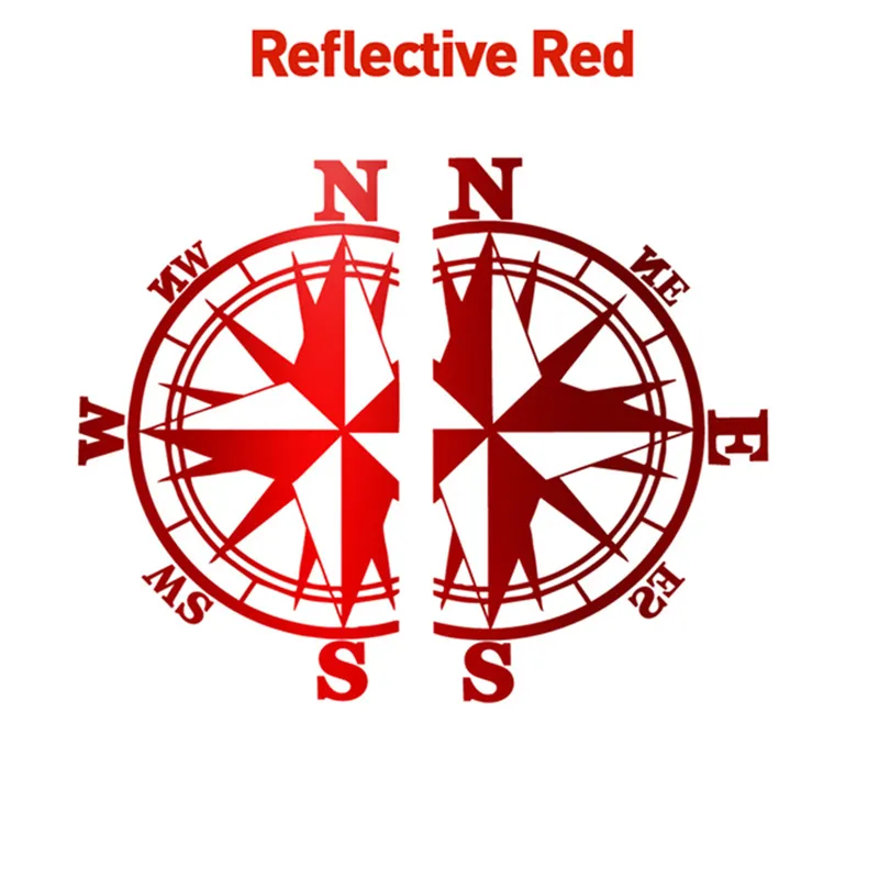 Compass Sailing Racing Sticker Lage Size Compass Vehicle Stickers Self Adhesive... From Autopart ...