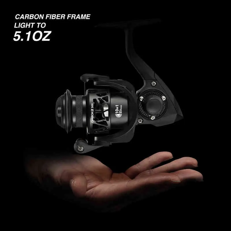 Piscifun Carbon X Spinning Reel Size 500 1000 For Ice Fishing 521