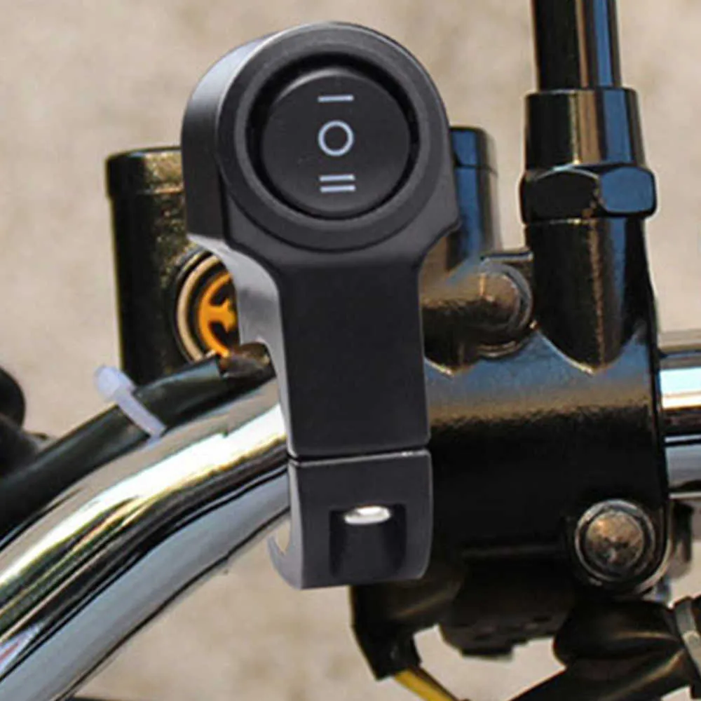 22 cm 7 / 8in 12 V Araba Spot Retro Anahtarları ATV Motosiklet Motor Aksesuarı için Üç Pozisyon Düğmesi Gidon Far Anahtarı
