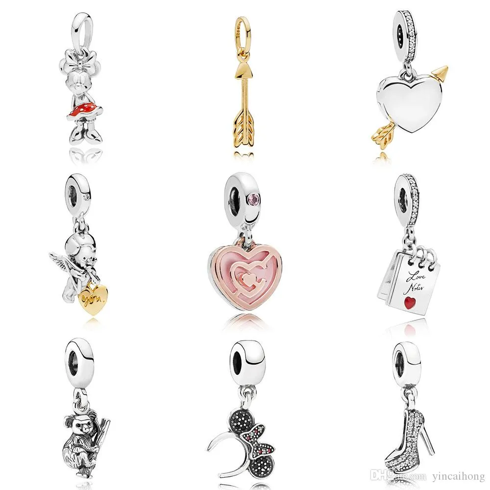 Новый 100% 925 стерлингового серебра Pandora Charm 397768en09 767812 797769CZR 767816CZ 767796CZ 787801NBP 797835CZ 791085 791562NCK 791536CZ