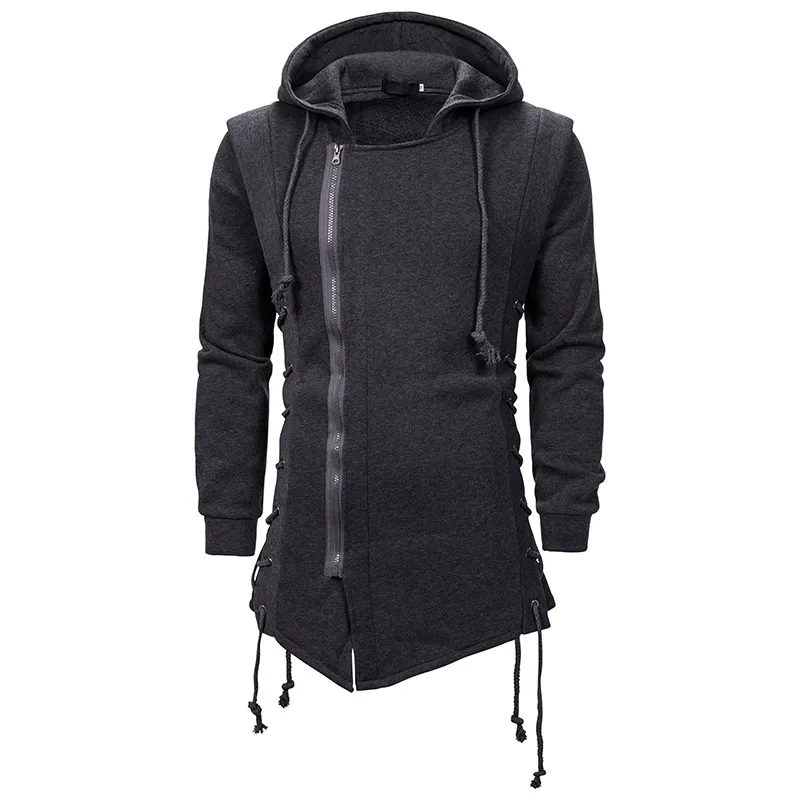 Mens side zipper clearance hoodie jacket