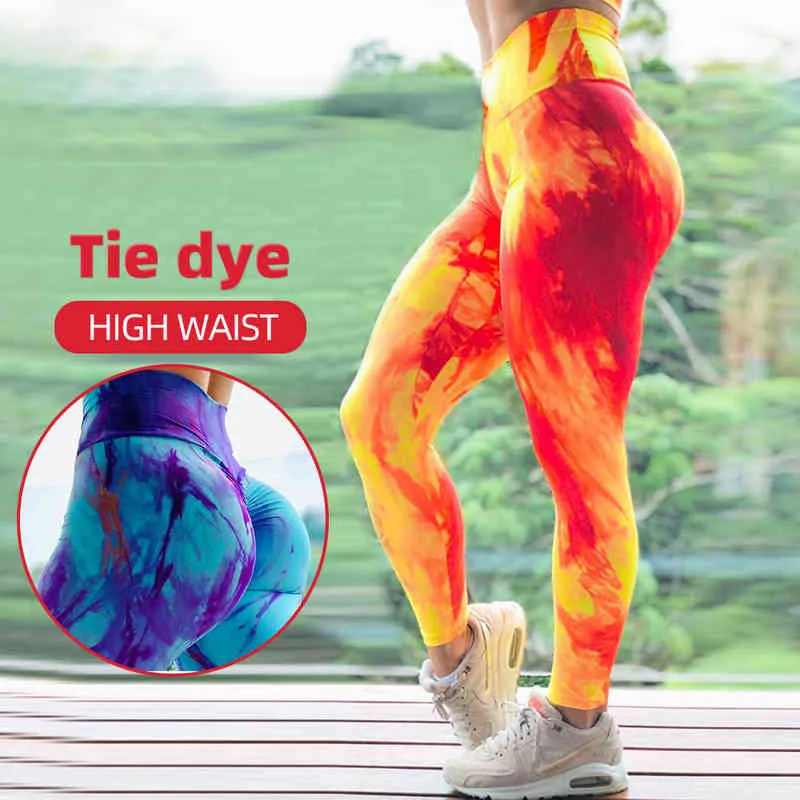 Plus Size Tie Dye Print High Waist Tie Dye Yoga Leggings For Women Perfect  For Fitness, Gym, And Sports Push Up Tights For Summer Workouts H1221 From  Mengyang10, $13.7