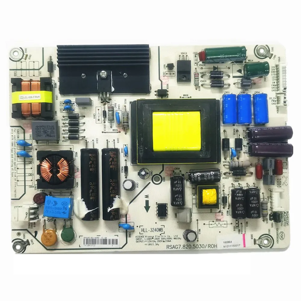 Unité de carte PCB de carte TV d'alimentation de moniteur LCD d'origine RSAG7.820.5030/ROH pour Hisense LED42A300 42K180D/K190/H1300