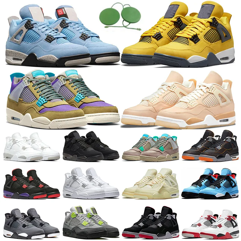 nike air jordan retro 4 4s Taupe Haze Universität Blau Weiß Oreo Segel Black Cat Fire Red Bred Cactus Jack Herren Trainer Sport Turnschuhe