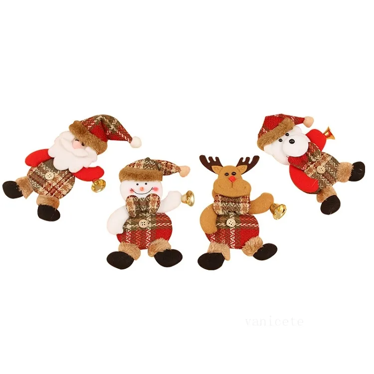 Dekoracje świąteczne Trójwymiarowe ciało Bell Doll Wisiorek Holiday Shopping Mall Christmas Tree Wisiorek T2I52562