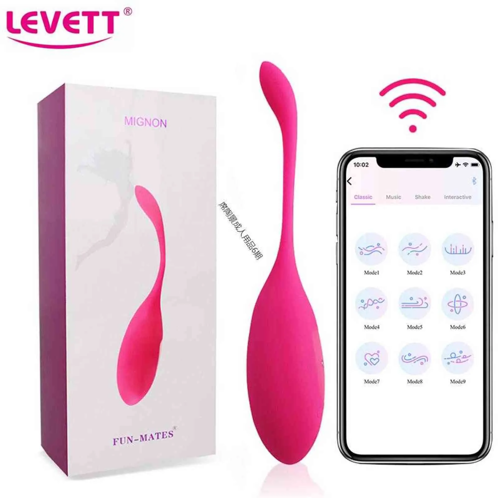 Eier Drahtlose App-Steuerung Sexspielzeug Vibro-Ei-Vibrator Tragbare Höschen-Vibratoren G-Punkt-Stimulator Vaginaler Kegelball für Frauen 1124