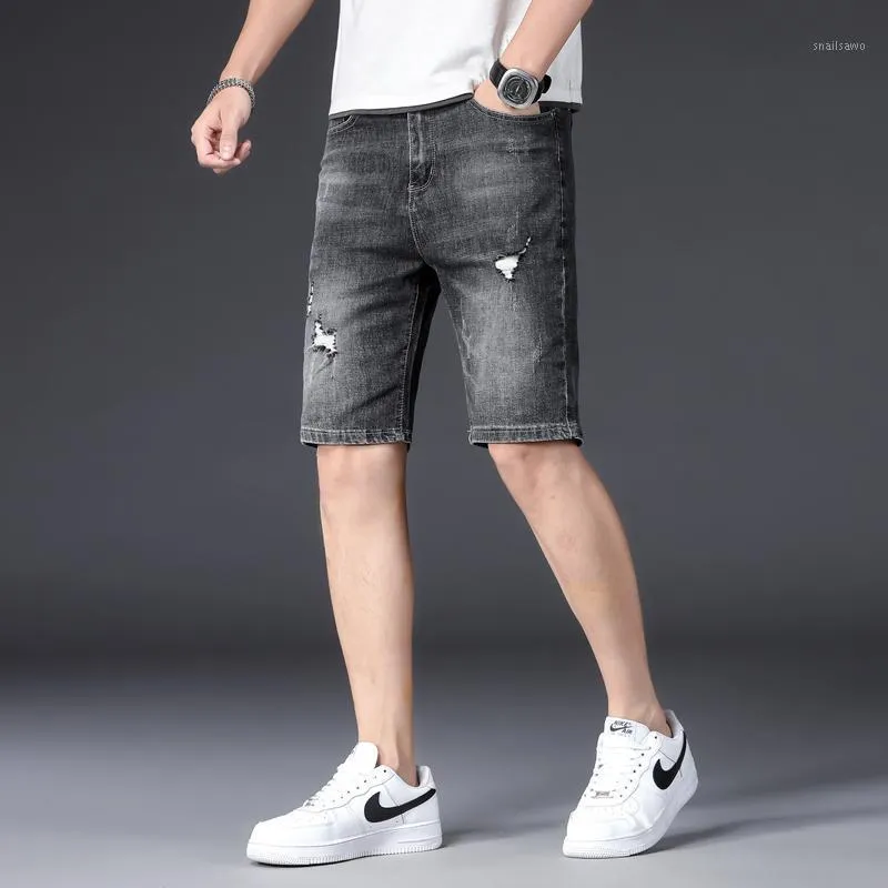Compra Pantalones Cortos Para Hombre Summer Summer Mens Jeans Azules Tallas  Sleed Streetwear Masculino Moda Moda Casual Largo Bermudas Pocket Z078  Barato | Entrega Rápida Y Calidad | Es.Dhgate