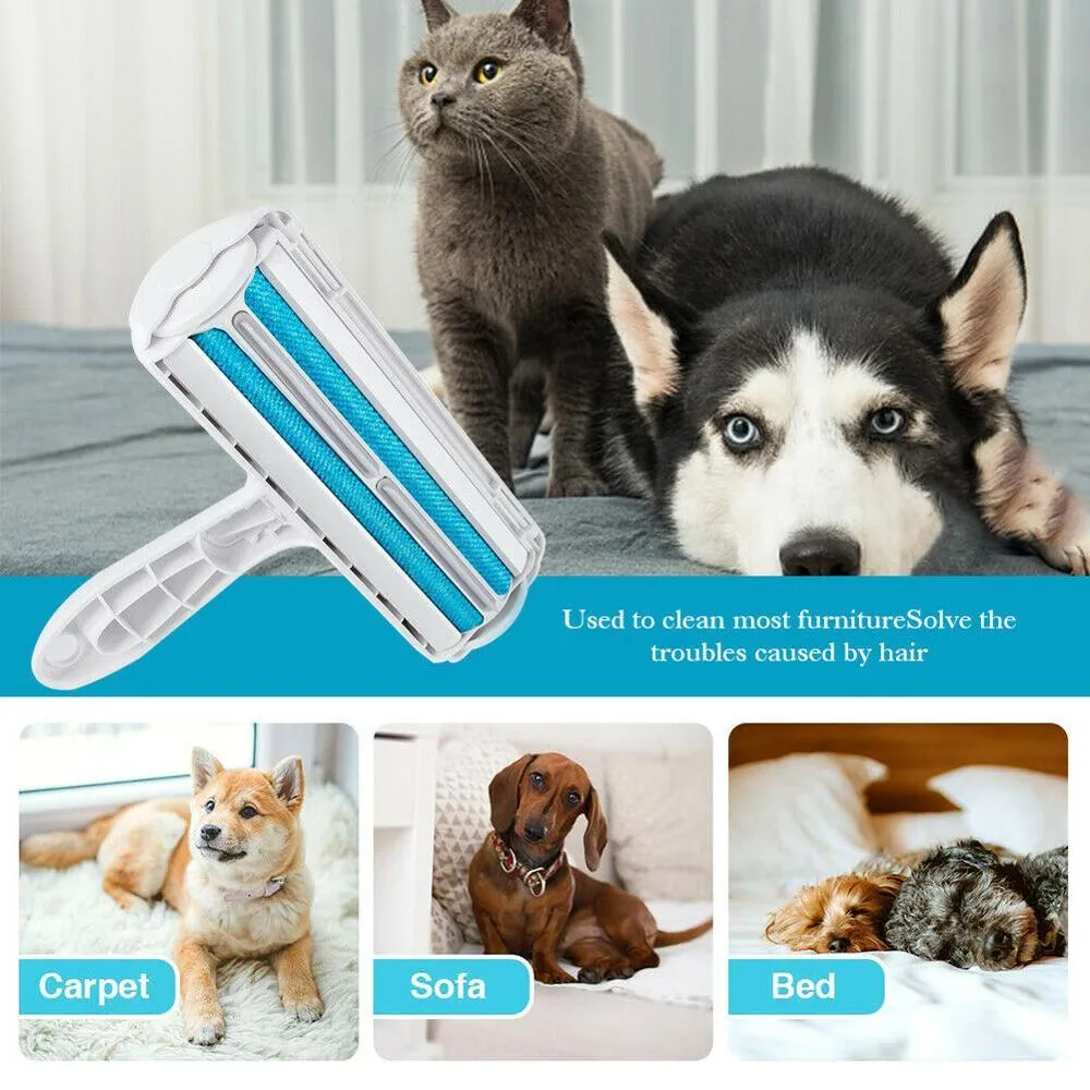 Reusable Lint Roller Pet Hair Remover, Dog Cat Hair Removal