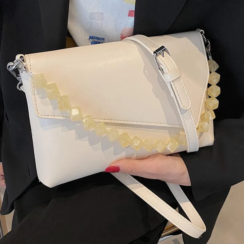 حقائب اليد الأزياء حقيبة الكتف مغلف مخلب للنساء سلسلة مصمم حمل الصلبة بو الجلود crossbody صغير الإناث محفظة
