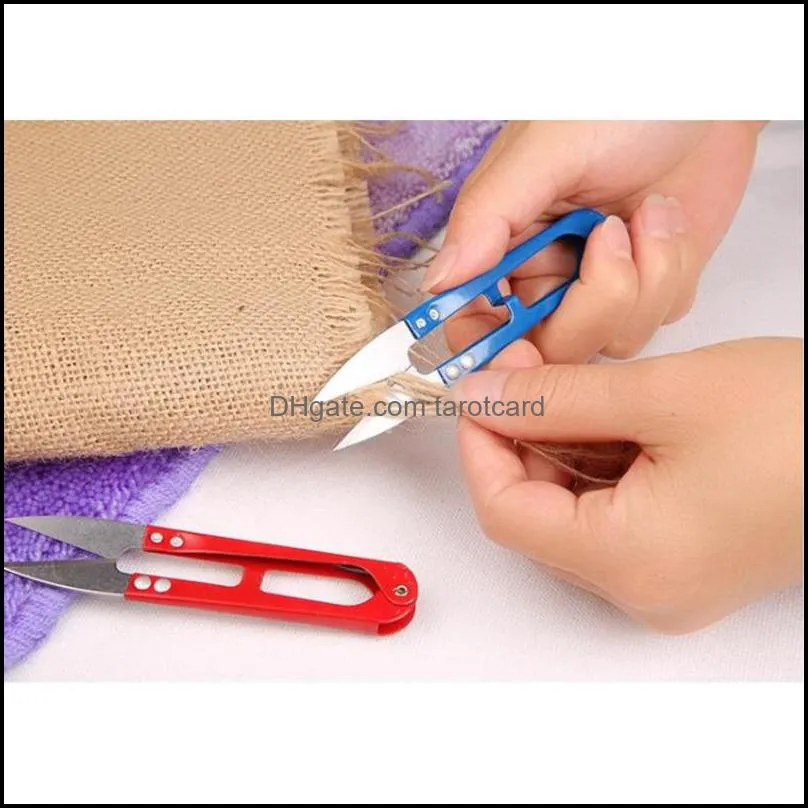 High Quality u Shape Clippers Trimming Scissors Sewing Tool Embroidery Snips Beading Thrum Thread Cutter Mini Scissors Wholesale