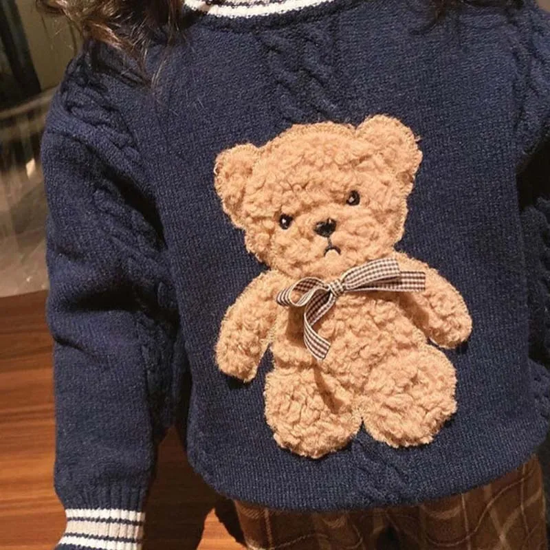 Kids Sweaters Pullover Girl Tops Boy Girls Clothing Classic Bear Sweatshirt Baby Clothes Bow shirts sweater top hoodies Clothing Cute