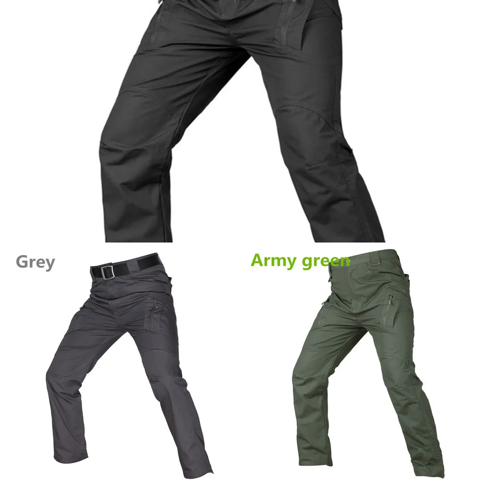 Plus Size 6XL Cargo Hiking Pants Men Tactical Multi Pocket Outdoor