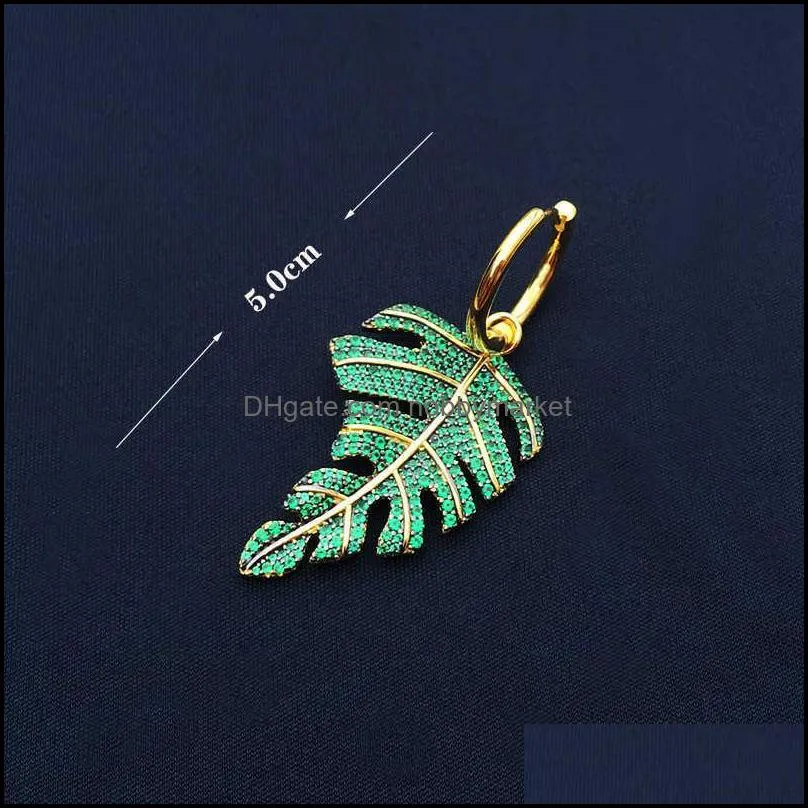 an earrings S925 sterling silver golden yellow jellyfish palm leaf small fish starfish seahorse tassel earrings female 210619