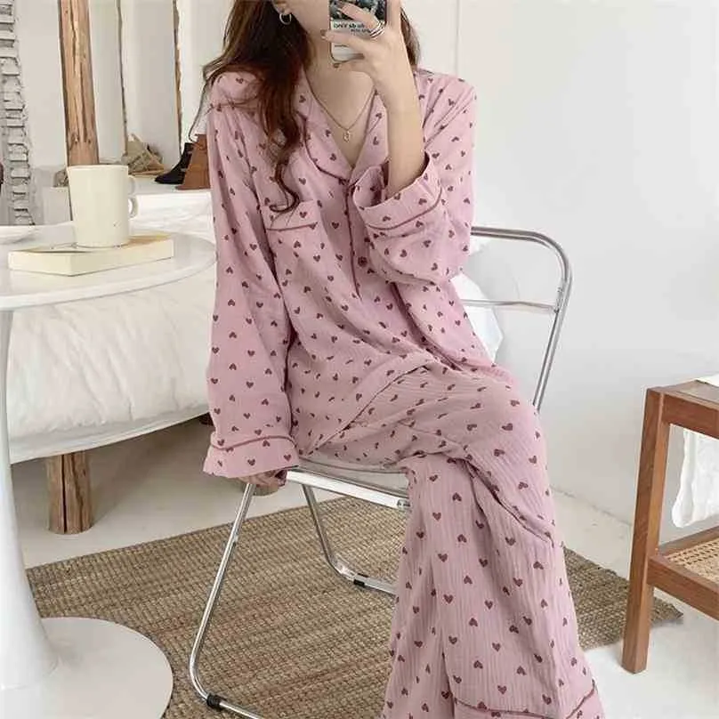 Homewear Women Soft Gentle Chic Pyjamas Set Koreanska All Match Elegance Varm Loose Sweet Sleepwear Hemkläder 210525