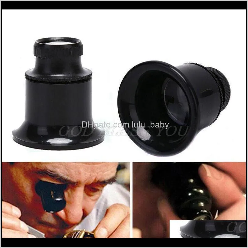 20X Jewelers Eye Loupe Loop Magnifier Glass Watchmakers Jewelry Tools Drop V3Zk3 Glasses Lmxp0