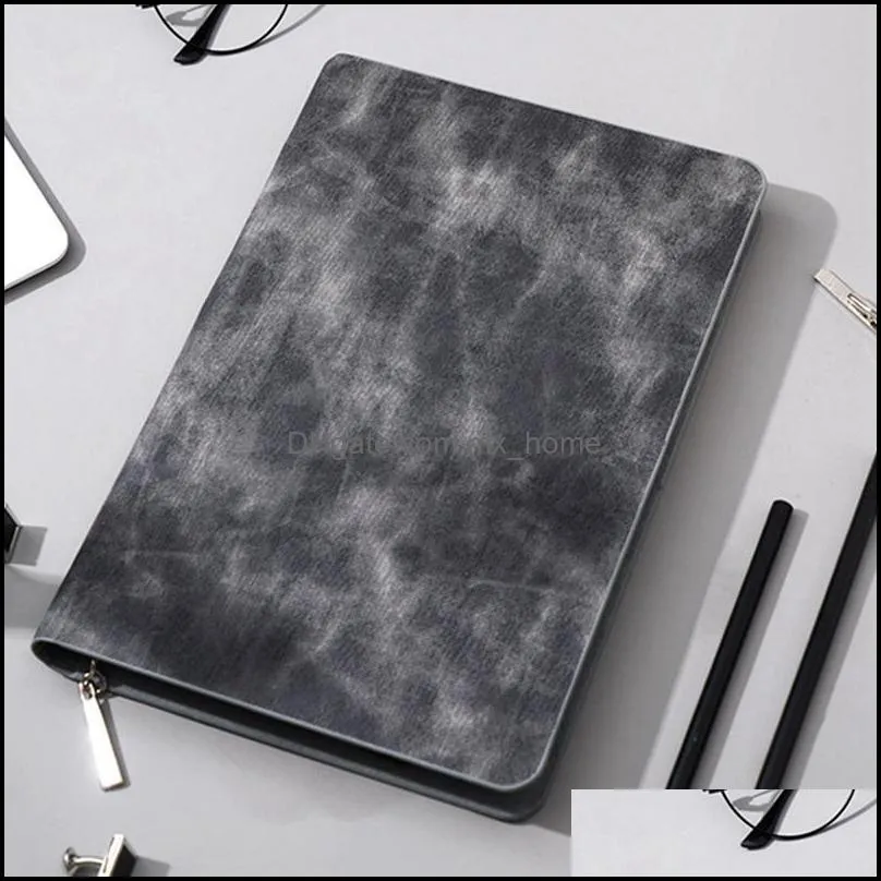 Notepads A5 Business Loose-Leaf Notebook, Office Detachable Notepad, Zipper Meeting Notebook