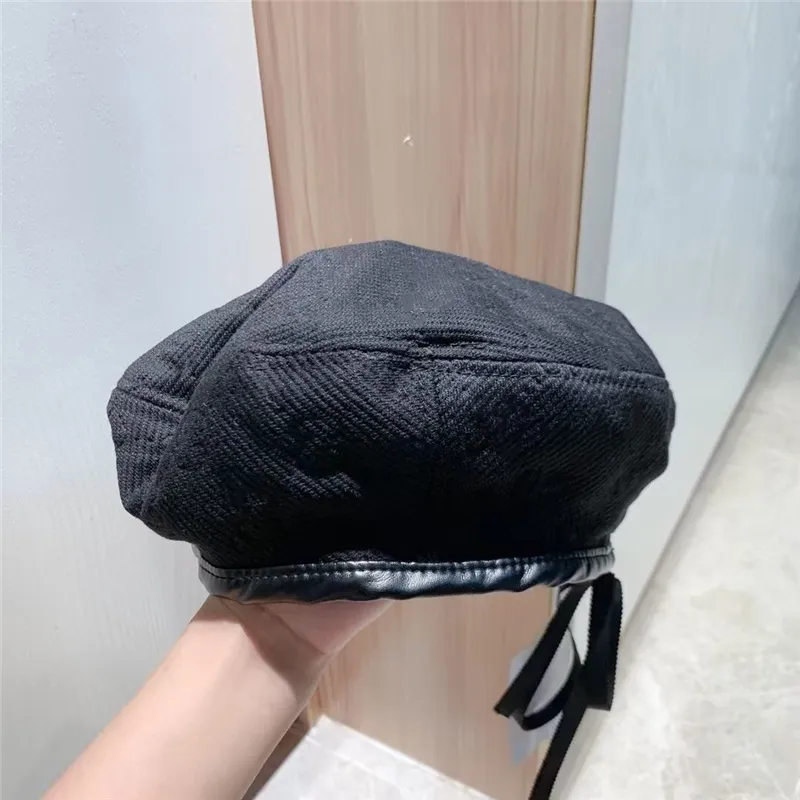 Women Cap Classic Fashion Warm Autumn Winter Beanie Vaulted Beret Ladies Girls Pure Color Soft Caps Comfortable Walking Wool H240v