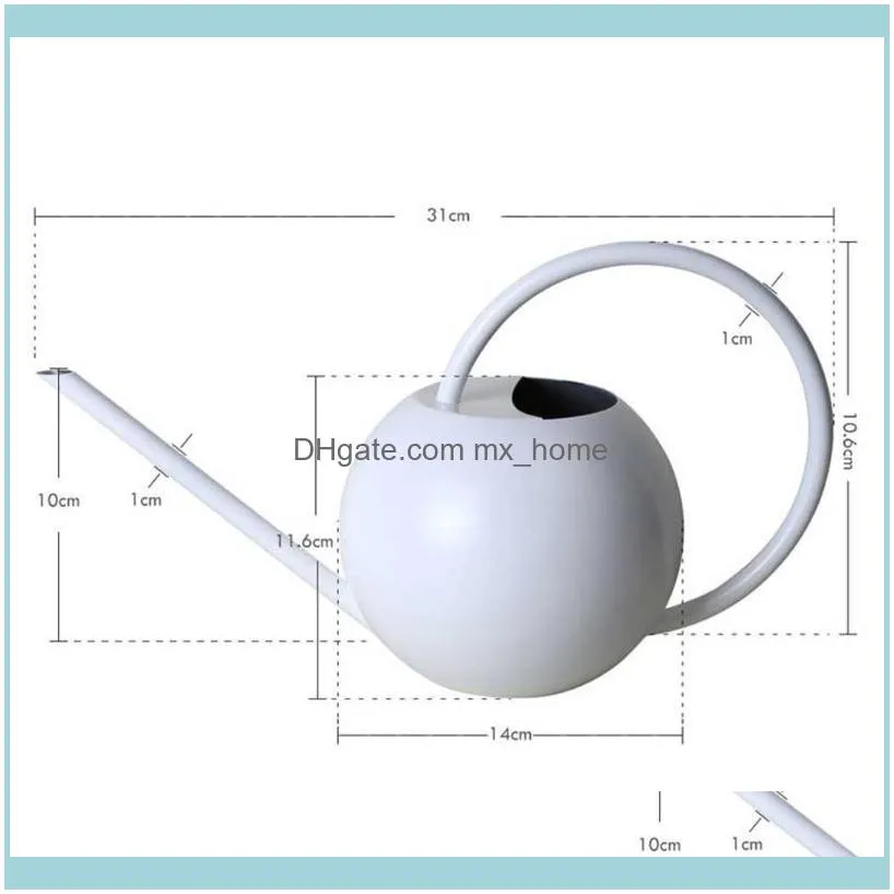 Stainless Steel Watering Can Garden Flower Plants Long Mouth Sprinkling Pot Tools Drop Equipments