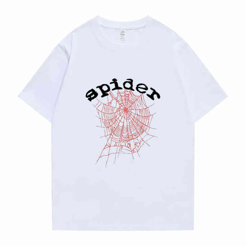 Designer tees aranha t camisa rosa roxo jovem bandido sp5der moletom 555 camisa homens mulheres hip hop web jaqueta moletom aranha sp5 tshirt de alta qualidade zzub