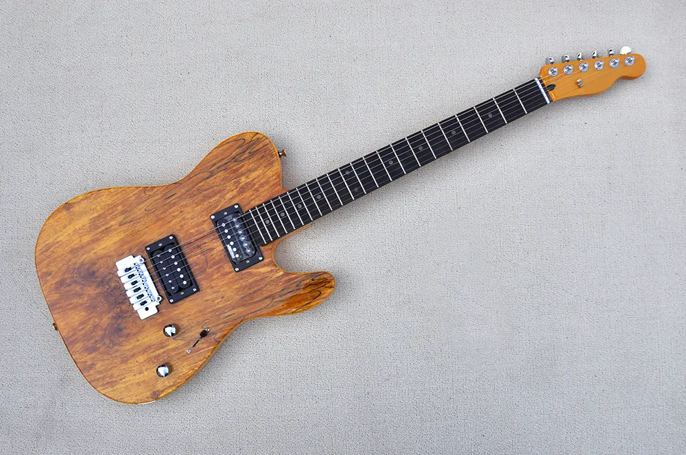 Natural wood color Electric Guitar with Chrome hardware,Rosewood fingerboard,Provide customized services