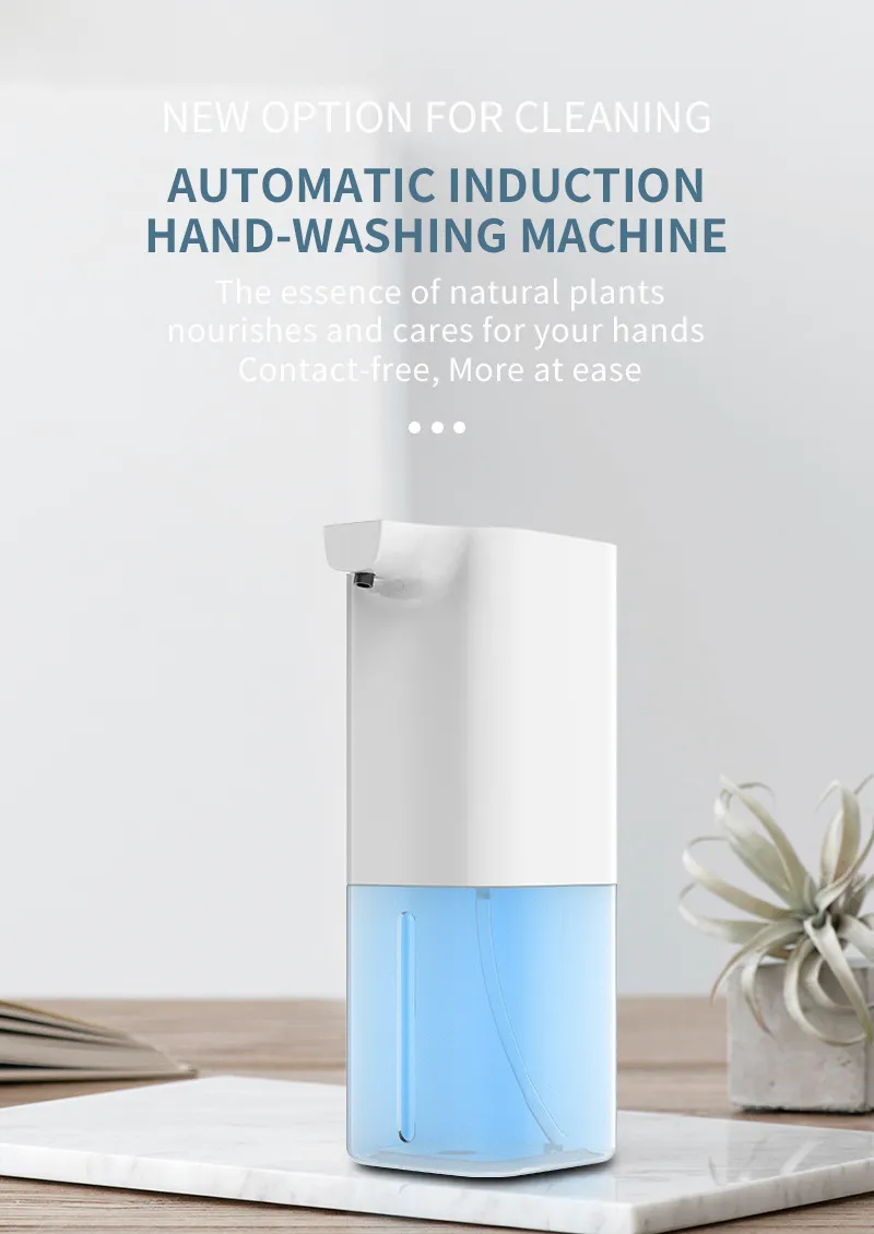 Dispenser di sapone con sensore di movimento per uso domestico in schiuma intelligente per il lavaggio del telefono cellulare, macchina disinfettante per le mani antibatterica per hotel per famiglie, studenti per bambini