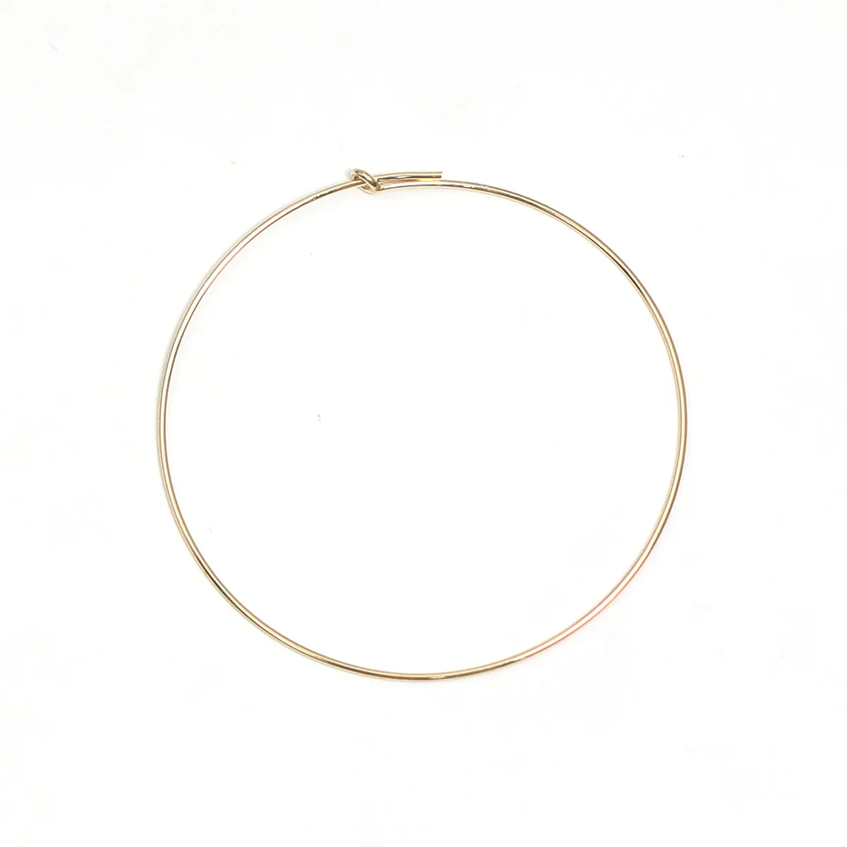 Beadsnice – boucles d'oreilles rondes remplies d'or 14 carats pour femmes, grands cerceaux lisses, bijoux