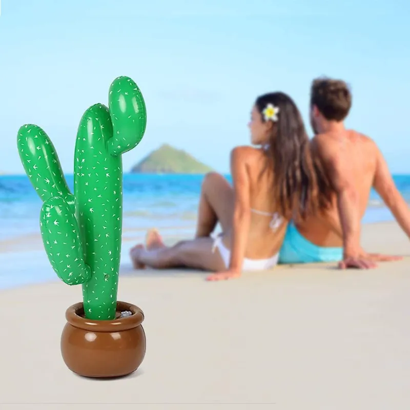 Autres piscines SpasHG Festival de plantes en pot de cactus gonflables en PVC Habiller Cactus Party Inflatables Toy Beach Background WH0457