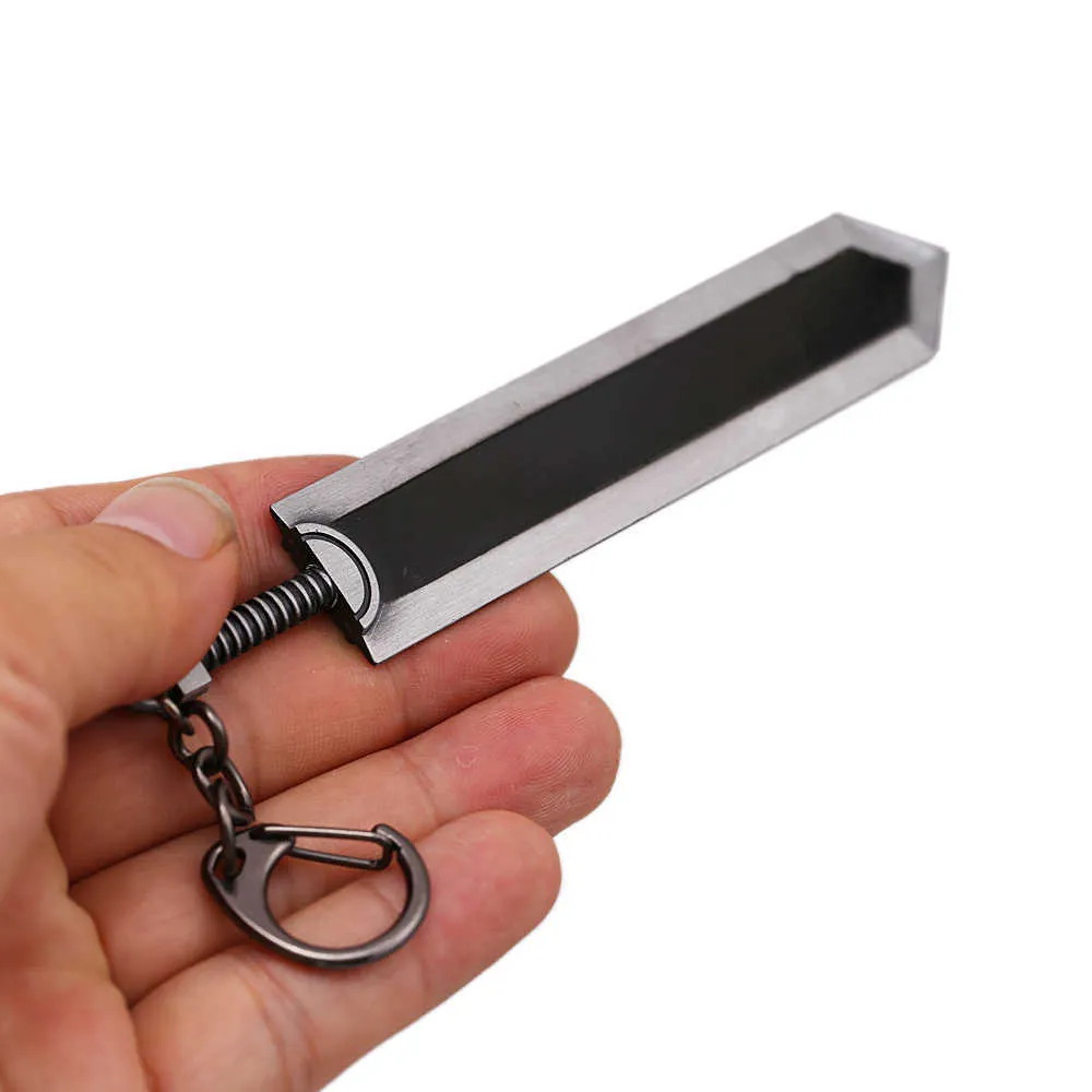 CuNto Game Berserk Zwaard Sleutelhanger - Zwart Zink Legering Hanger
