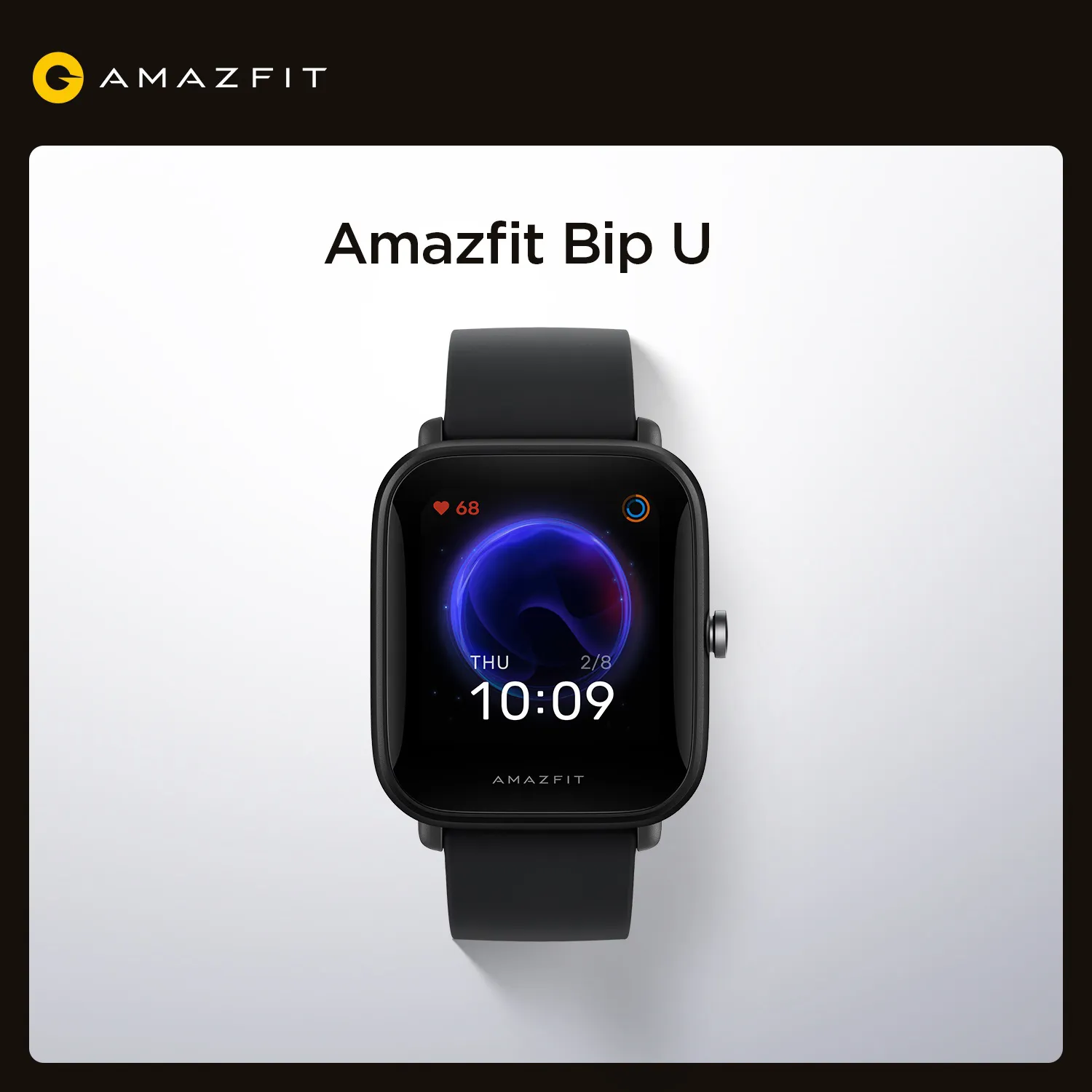 Origineel Amazfit Bip U smartwatch 5ATM waterdicht kleurendisplay bewegingsregistratie voor Android iOS-telefoons