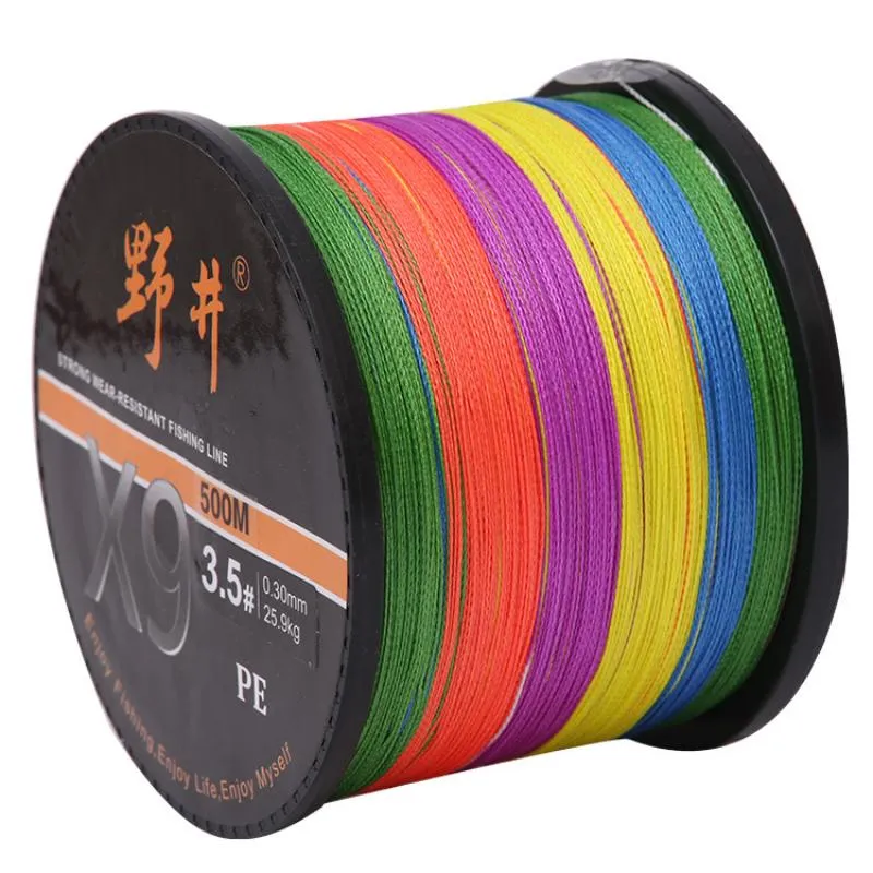 Bulk Braided Fishing Line 1000 Meters Of 9 Knitted Vigorous PE