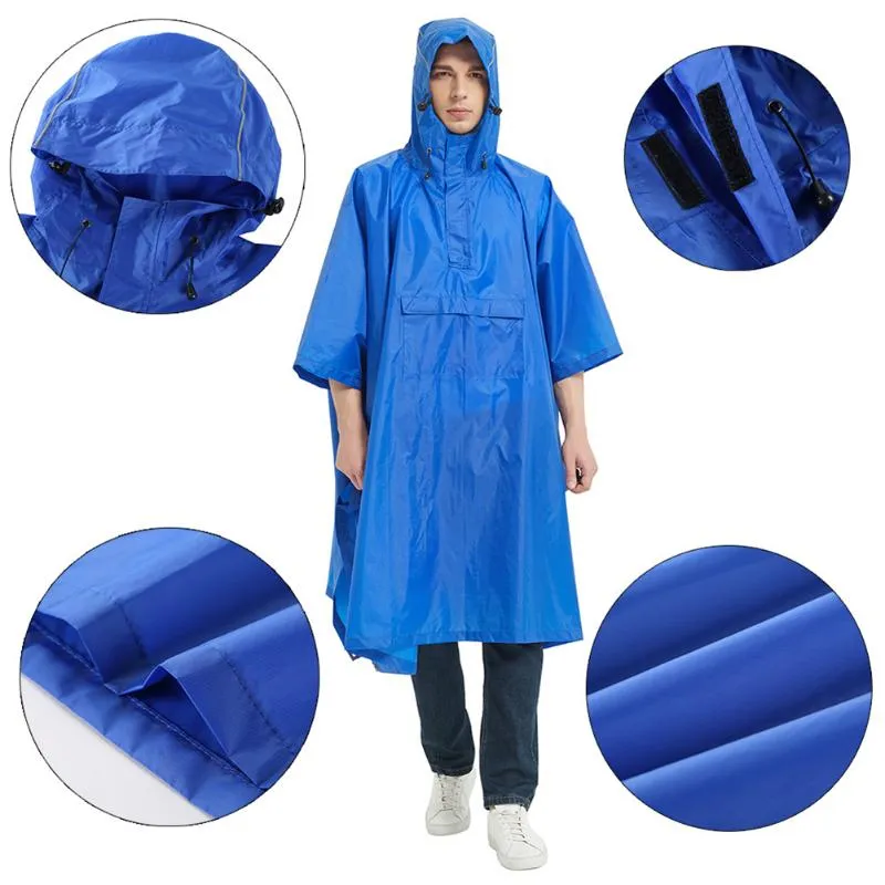 Ropa de lluvia Impermeable para el Aire Libre Campamento Excursionismo y Pesca 