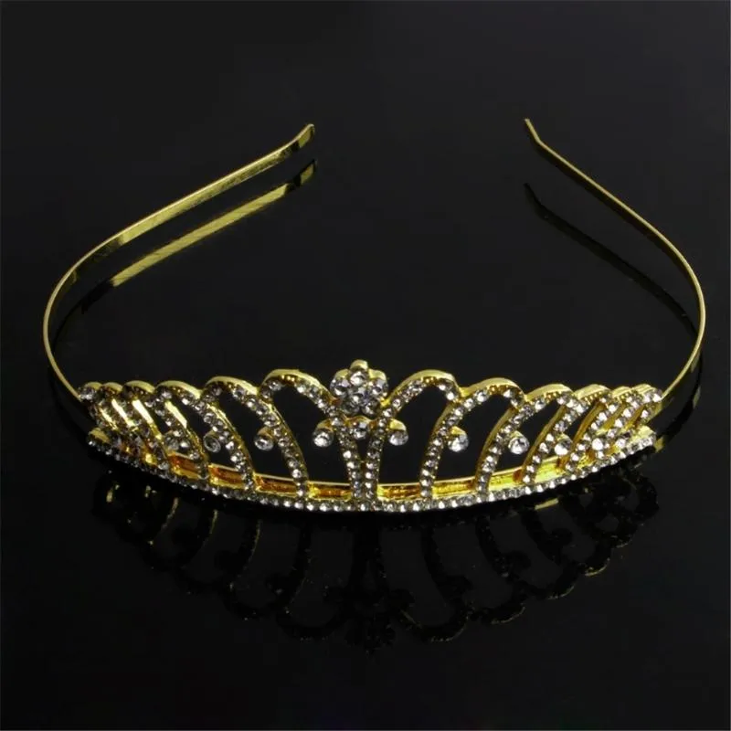 Clipes de cabelo Barrettes Mulheres Crystal Rhinestone Crown Tiara Fanda da cabeça Bridal Bridesmaid Wedding Party Jewelry Acessórios