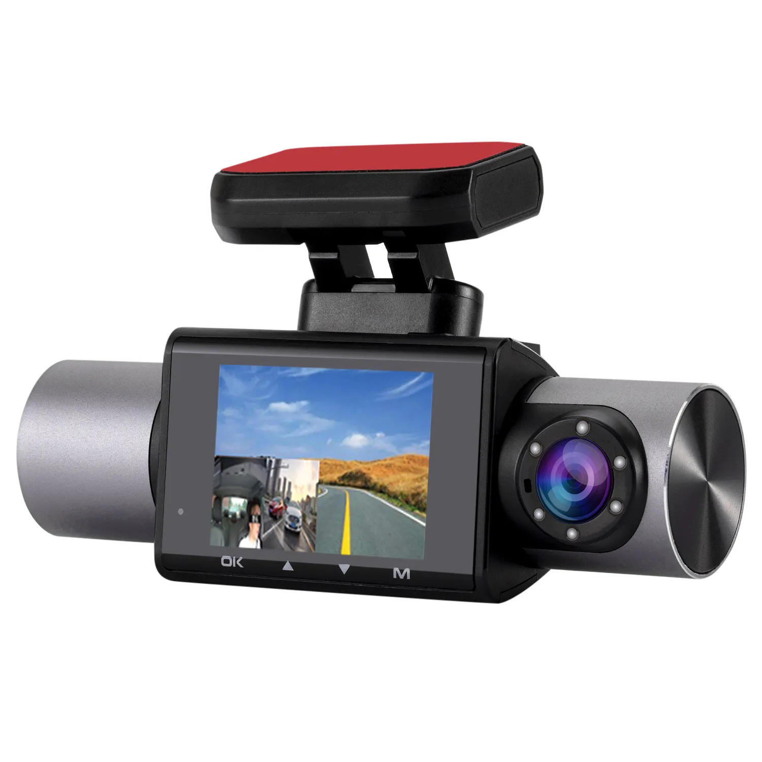 Enregistreur de conduite auto moto avec double caméra HD 1080P GPS