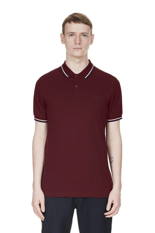 FP Modell M12 M3600 UK-Marke Herren-POLO-Shirt, schlichte Mode, klassisch, Laurel Perriinglys, Sommer-Revers, kurzärmelig