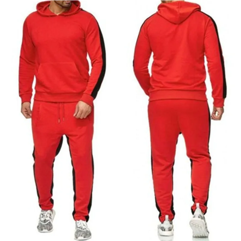 Partihandel Män Tracksuits Street Fashion Trend Hooded Toppar Byxor Sportkläder Outfits Designer Man Sport Tröjor Två Piece Set