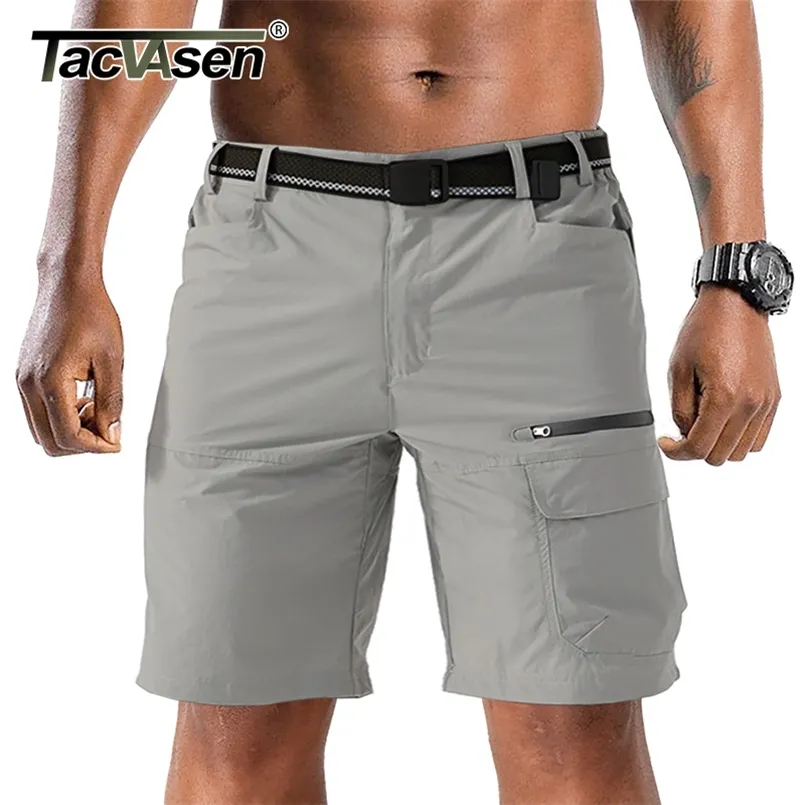 TACVASEN Men's Summer Casual Shorts Lightweight Multi-pockets Military Work Cargo Straight Loose Hike Camp 30-40 210716