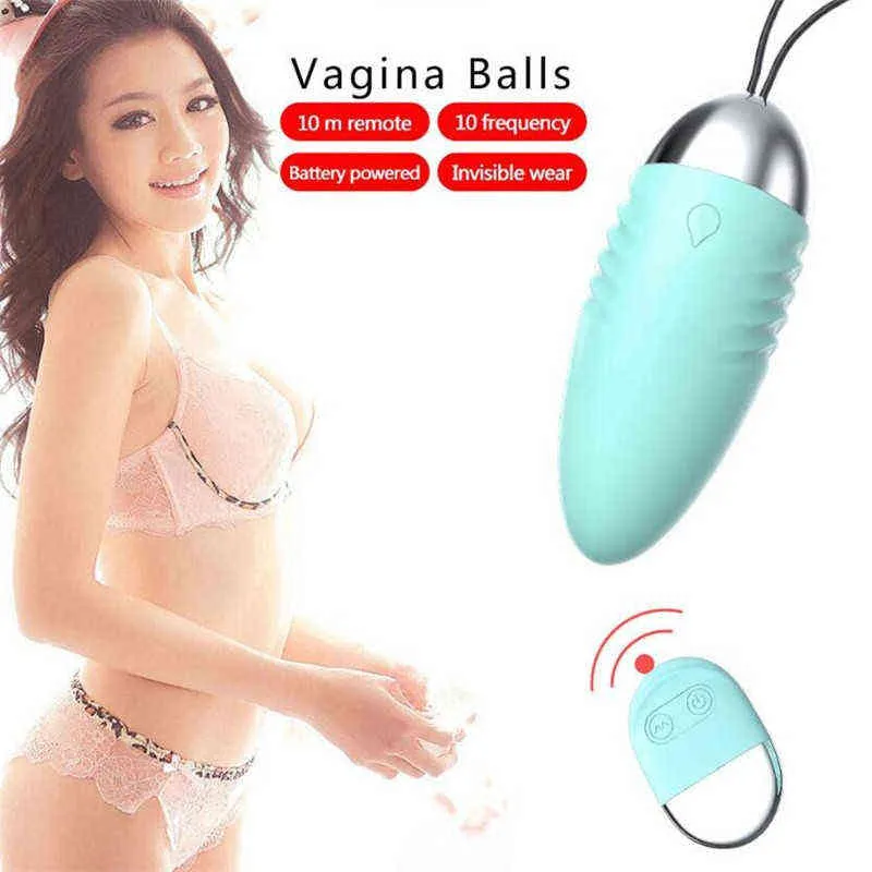 Eggs Kegel Exerciser 10cm Wireless Jump Vibrator Remote Control Body Massager for Women Sex Toys Adult Product Vibrating 1124