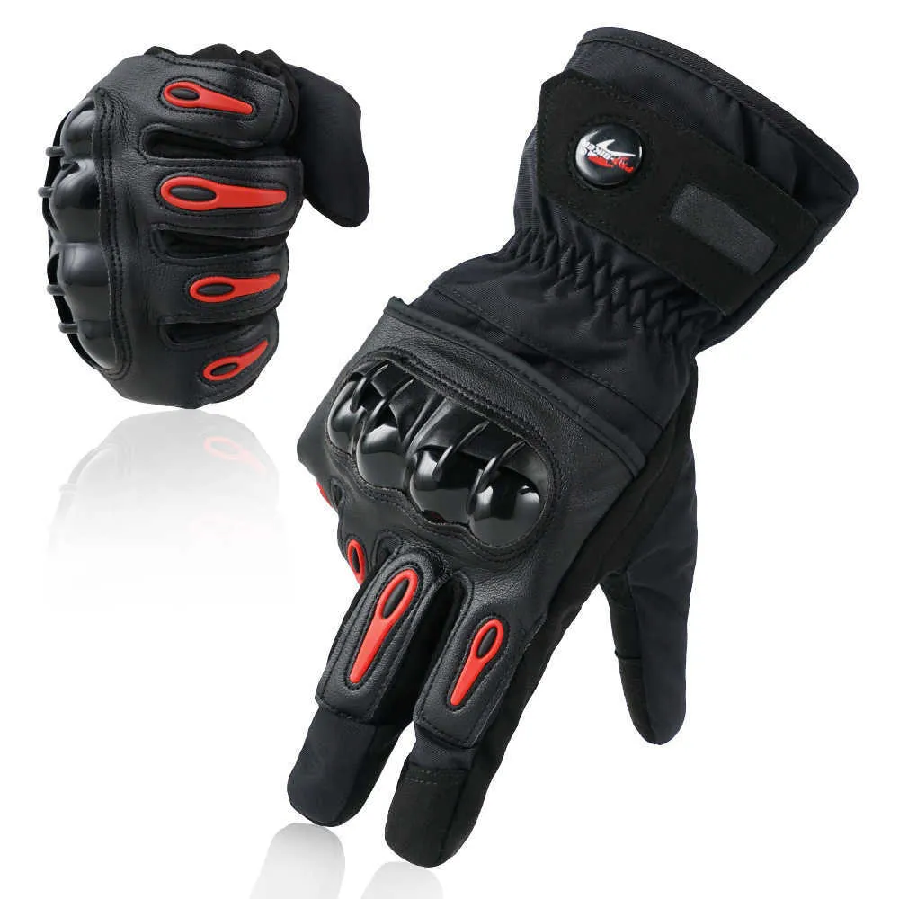 Pro-motocross de inverno motocross moto luva homem touch screen snowboard motocicler moto impermeável luvas protetoras à prova de vento H1022